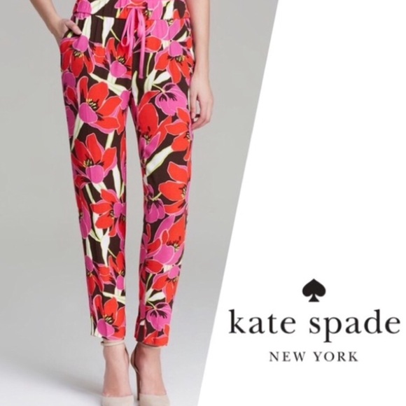 Kate Spade Tropical Hutton Pants size 2 - Picture 1 of 6